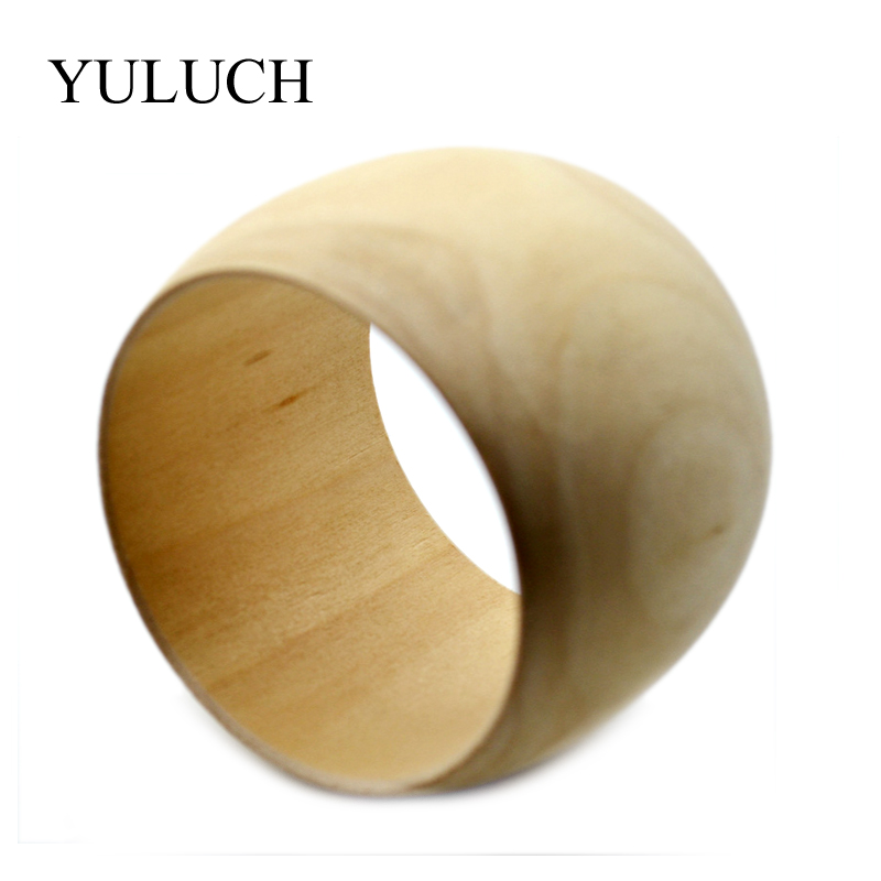 YULUCH DIY Ronde Natuurlijke Houten Eenvoudige Bangles Houten Armband Sieraden Voor Vrouwen/Dames uw eigen sieraden accessoires