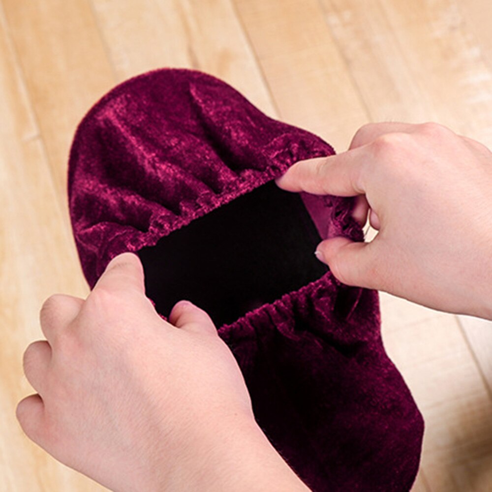 1 Pair of Boot Shoe Covers Anti-Slip Washable Shoe Covers Elasticity Dustproof Reusable Flannel