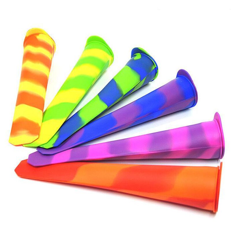 Moldes reutilizables de silicona para hacer polos para niños, DIY, para hacer polos, con tapa, 6 uds.