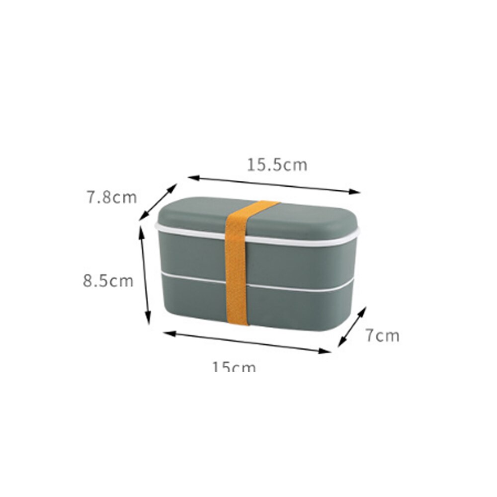 Microwavable 2Layer Lunch Box With Compartments Leakproof Bento Box Insulated Food Container With Chopsticks