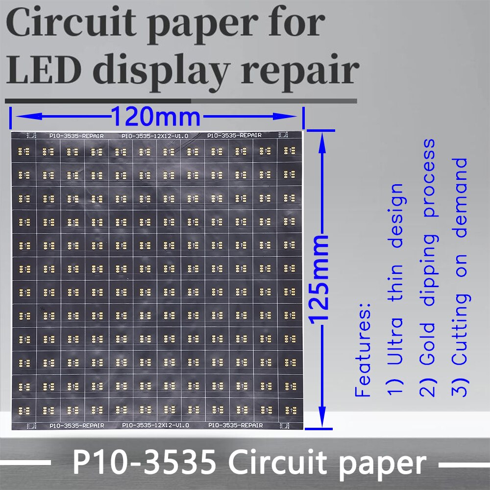 P10 Serie Circuit Papier Led Module Pcb Pad Reparatie P10-3535/3528 120X120mm Pad Papier Om Reparatie Pcb Tijdens Lnstallation: P10-3535