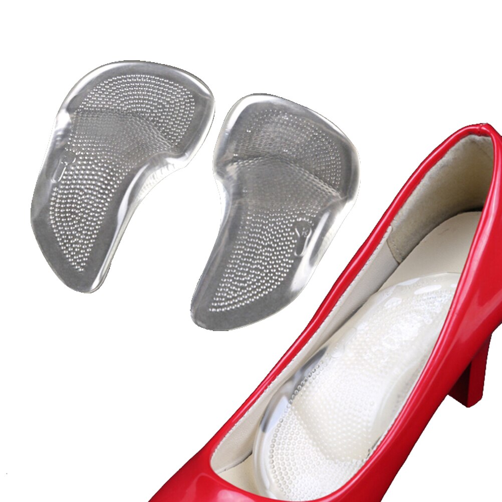 1 Pair Clear Unisex Gel Metatarsal Forefoot Arch Support Shoe Inserts Cushion Insoles Pad
