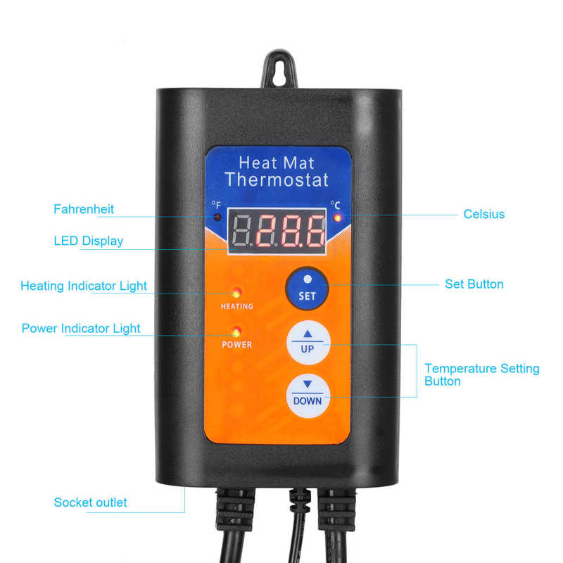 Temperature Regulator Temperature Regulator Thermostats Thermoregulator Temperature Control Instruments EU Plug 220V
