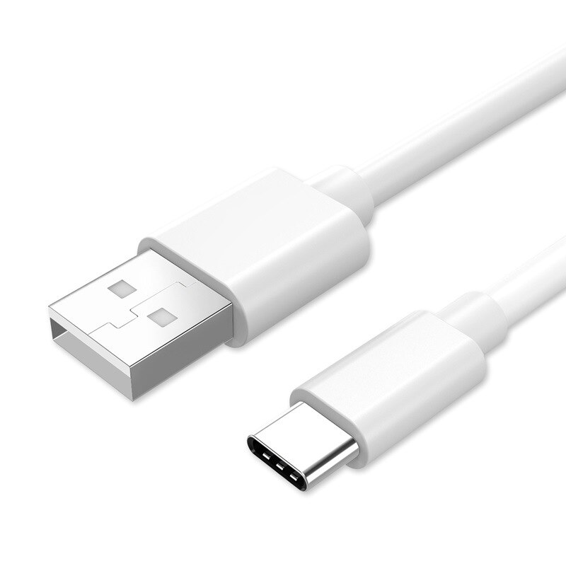 3.1A USB Auto Ladegerät Quick Charge QC 3,0 2 Port Dual USB Schnelle Ladekabel für Samsung Galaxy A10 M10 a30 A40 A50 A60 A70 M30: Type C White Cable