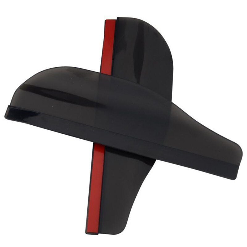 2 pezzi PVC auto specchietto retrovisore adesivo pioggia sopracciglio guarnizione auto specchio pioggia scudo ombra copertura protettore protezione impermeabile: nero