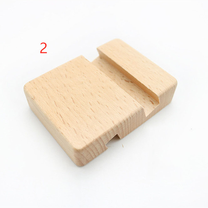 Wooden Mobile Phone Stand Universal Phone Holder Stands For iPhone For Samsung Pad Tablet Stand Desk Phone Rack 8*6*2cm