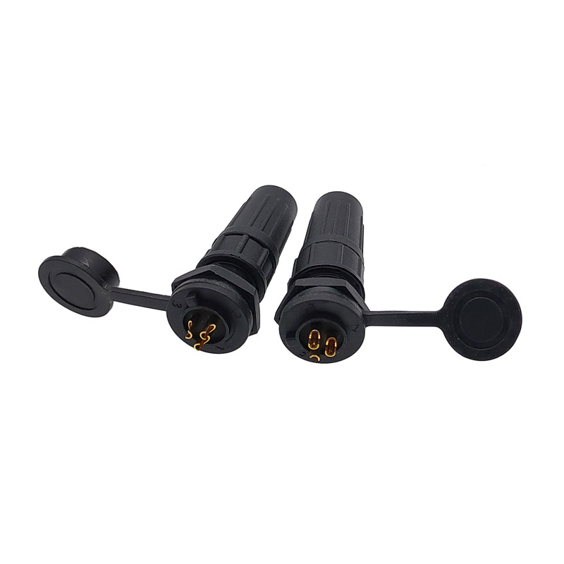 Waterproof connector plastic plug socket IP67 PY07 Z108 butt connector 2pin 3pin 4pin 5pin 6pin 7pin 8pins