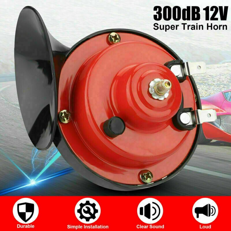 300DB Super Train Horn For Trucks Car Boat Motorcycle Electric Horn-12V Pair