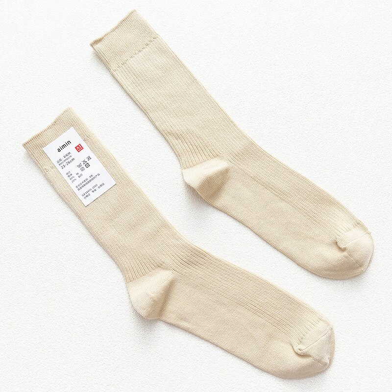 CHAOZHU Japanische Doppelnadeln Baumwolle Stricken Rippe Dünne Business Baumwolle Lange Herrensocken Stretch Casual Täglich Basic Markensocken: Grasgrün