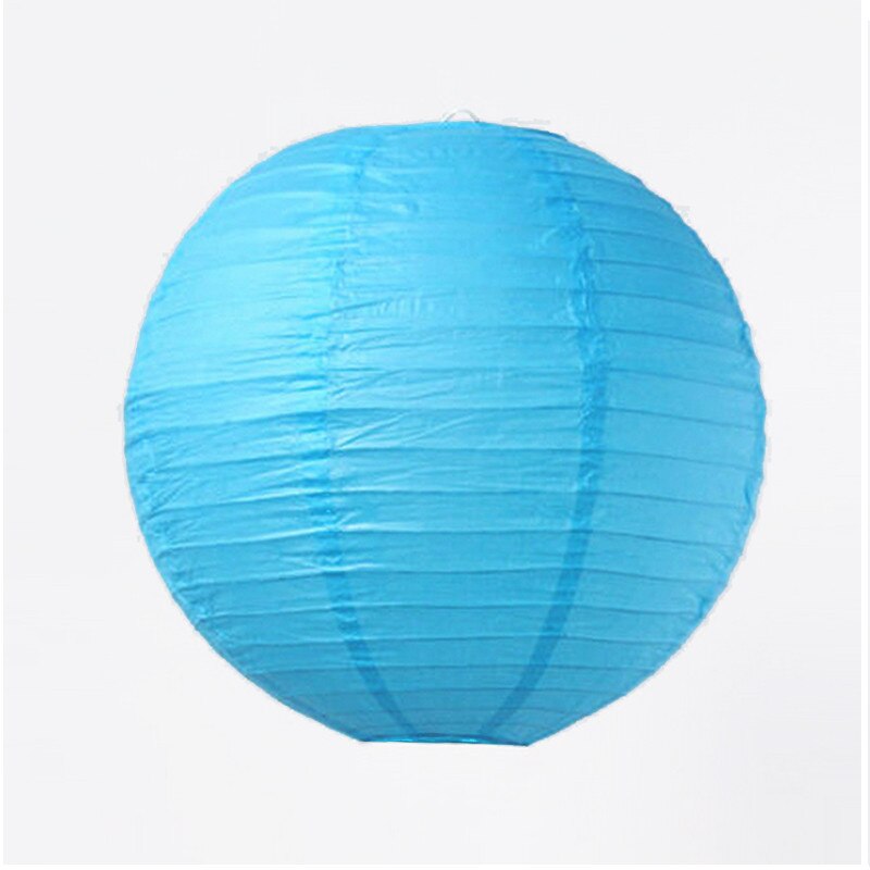 6pcs 8" 20CM Sky Blue Chinese Paper Lantern Wedding Lantern Festival Decoration