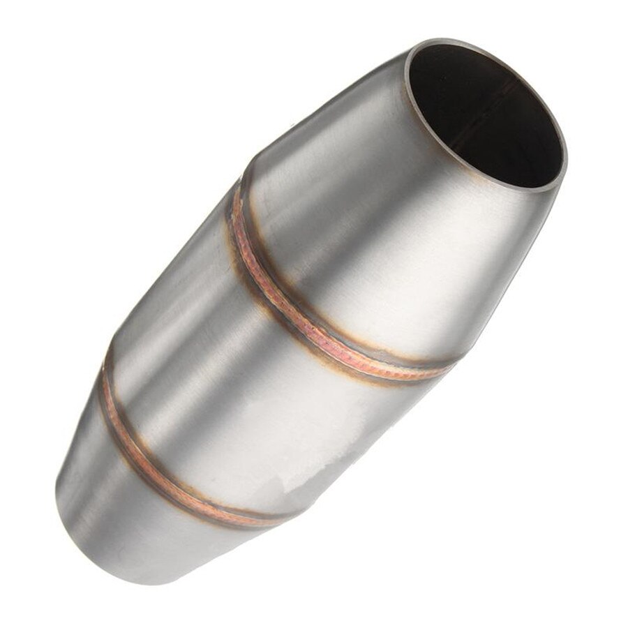 Universal Motorcycle Stainless Exhaust Pipe Muffler Expansion Chamber Bike
