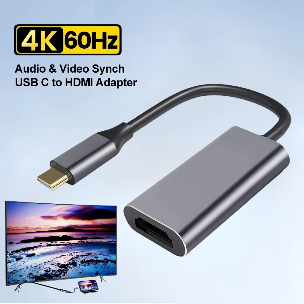 Cable adaptador Compatible con USB C a HDMI tipo C 4K USB 3,1 Cable convertidor HDTV para proyector PC MacBook Pro portátil tableta HUAWEI