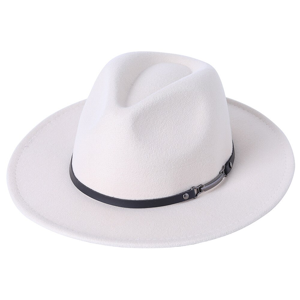 Brzoskwiniowe serce kapelusz Fedora damski łańcuszek duży kapelusz jesienno-zimowy Unisex kościół Panama kapelusz nowy Jazz filcowy kapelusz hurtowo