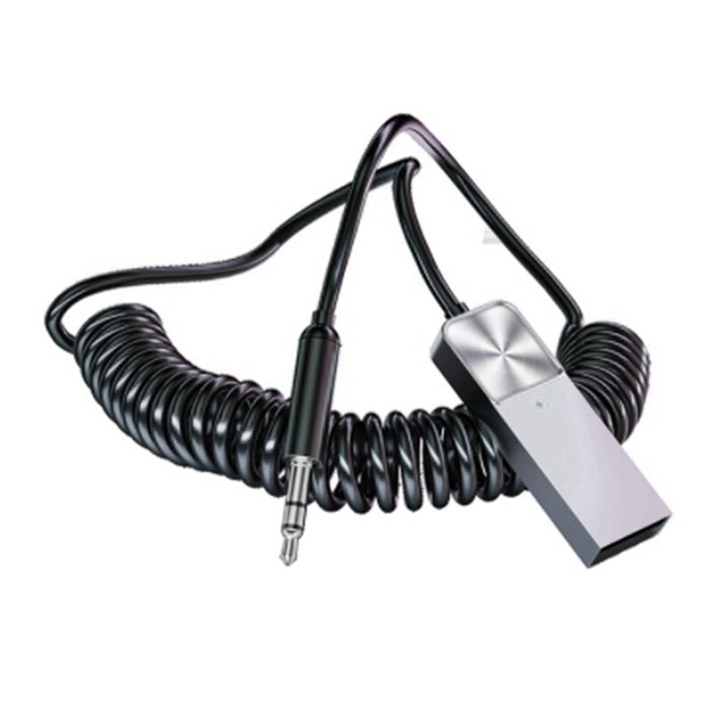 Auto Bluetooth 5.0 Audio-ontvanger Usb 3.5Mm Aux Jack Stereo Hifi Auto Zender Speaker Auto Draadloze Adapter: Default Title