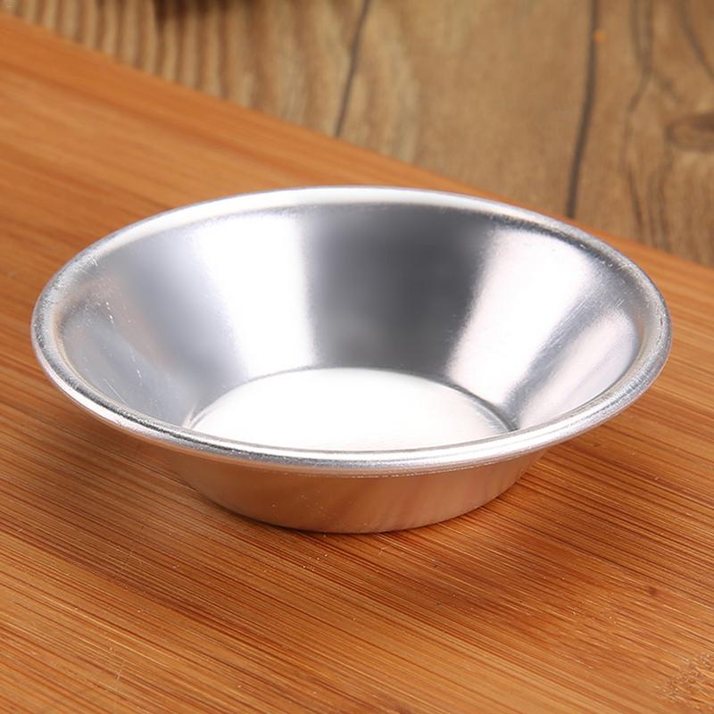 10pcs Egg Tart Mold Cake Aluminium Alloy Tart Mould Baking Tool