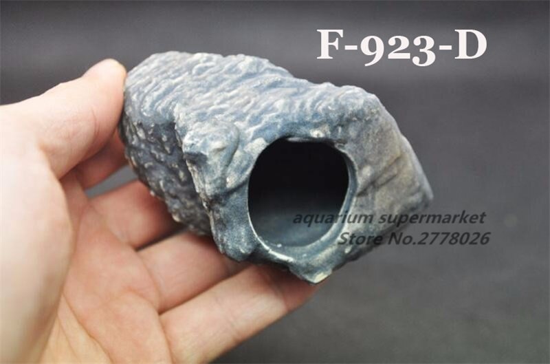 MF CICHLID STONE Ceramic Aquarium Rock Cave decor for Aquarium Fish Tank: F-923-D