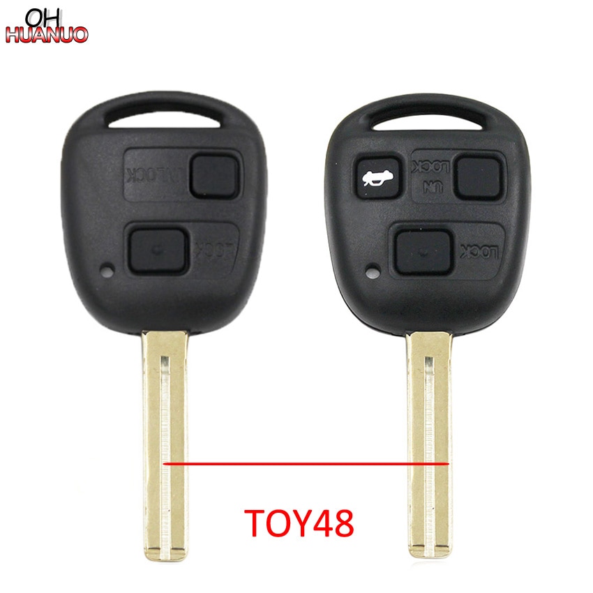 2/3 Button Remote Car Key Shell Case for Lexus RX300 LS400 LS430 ES330 SC430 IS300 LX470 RX330 RX350 GS300 TOY48