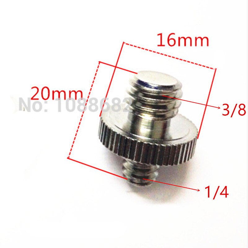 Jadkinsta-Adaptador de montaje de tornillo para cámara DSLR, 1/4 "a 3/8", soporte de luz, placa de liberación rápida macho a hembra: Gris