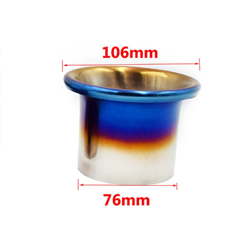 76Mm/89Mm/102Mm Titanium Blue Cold Air Intake Systeem Velocity Stack Kit Turbo Hoorn Trechter kit: 3inch