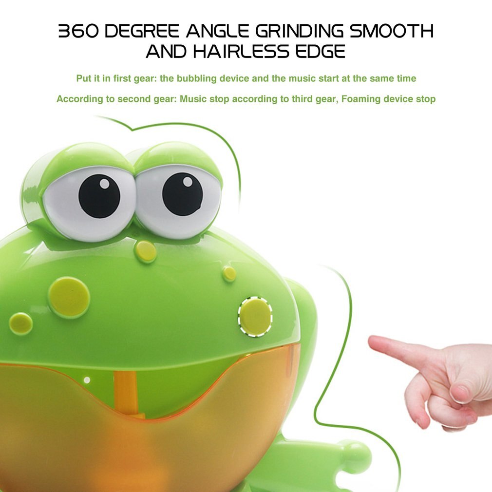 Children Frog Crab Bubble Machine Music Bubble Bath Shower Companion Electric Bubble Machine Toy