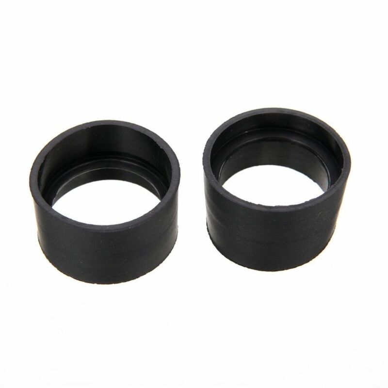 2pcs Eyepiece Eye Shield Rubber Eye Guards Cups For Microscope Binocular