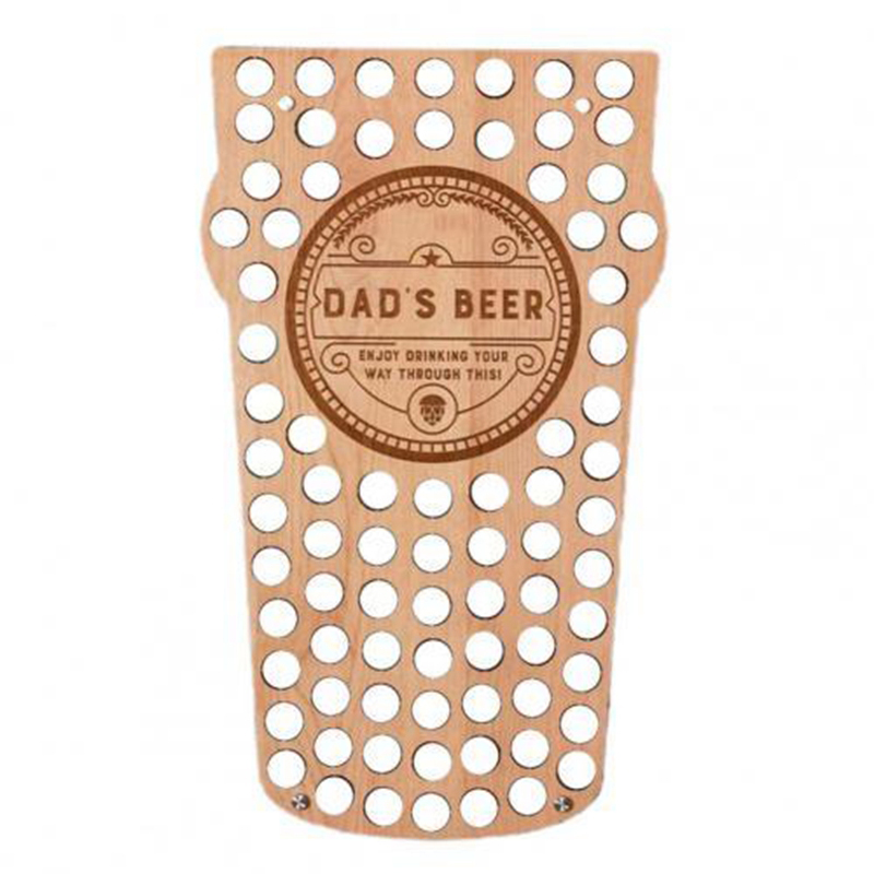 DAD Wine Bottle Cap Display Map Beer Collection Holder Unique Fathers Day Beer Bottle Cap Collection: C