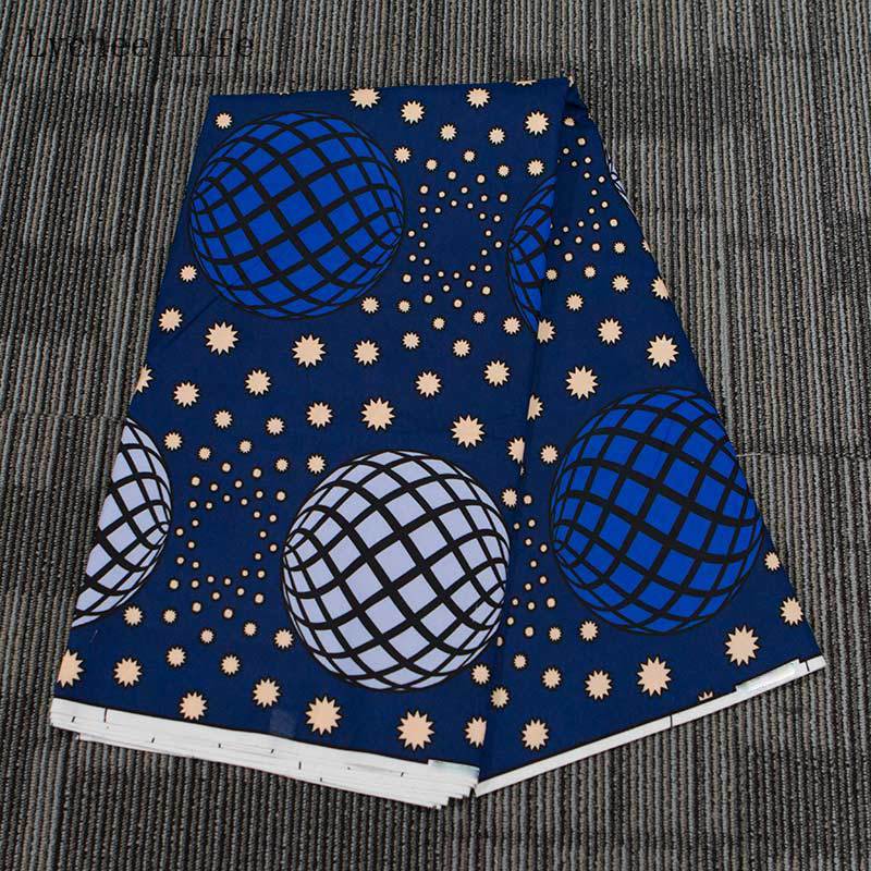 Asixxsix 6 Yard African Batik Fabric - Dubbelzijdige Ankara Print Stof Voor Mode En Decoratie
