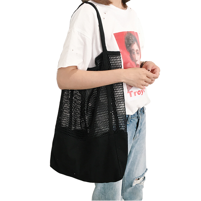 Fruit Shopping Bag Storage ultra reusable grocery bags Tote Canvas Net Fabric Bag Bolsa compra plegable
