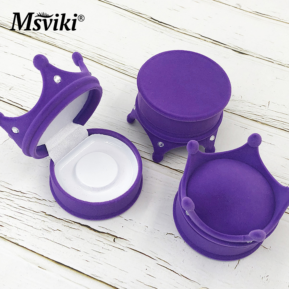 Mink Eyelashes Packaging Boxes Luxury 5D Mink Lashes Crown Case Beauty 3D False Eyelash Extension Box Vendors Makeup