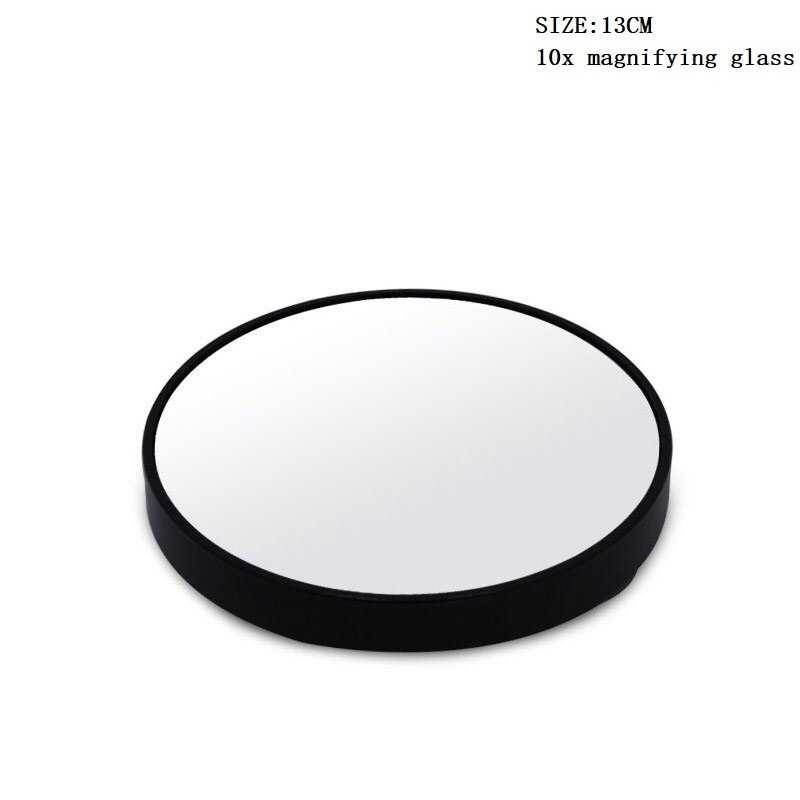 Round Decorative Mirror Nordic Portable Desktop Makeup Mirror Sucker Magnifying Glass Home Bathroom Beauty Dressing Table Decor: B-10x magnifying-L-B