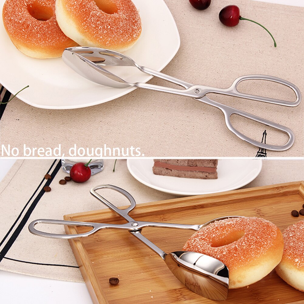 Buffet Tongs Salad Cooking Stainless Steel Party Bread Thickening Food Food Kitchen Tools Picnic