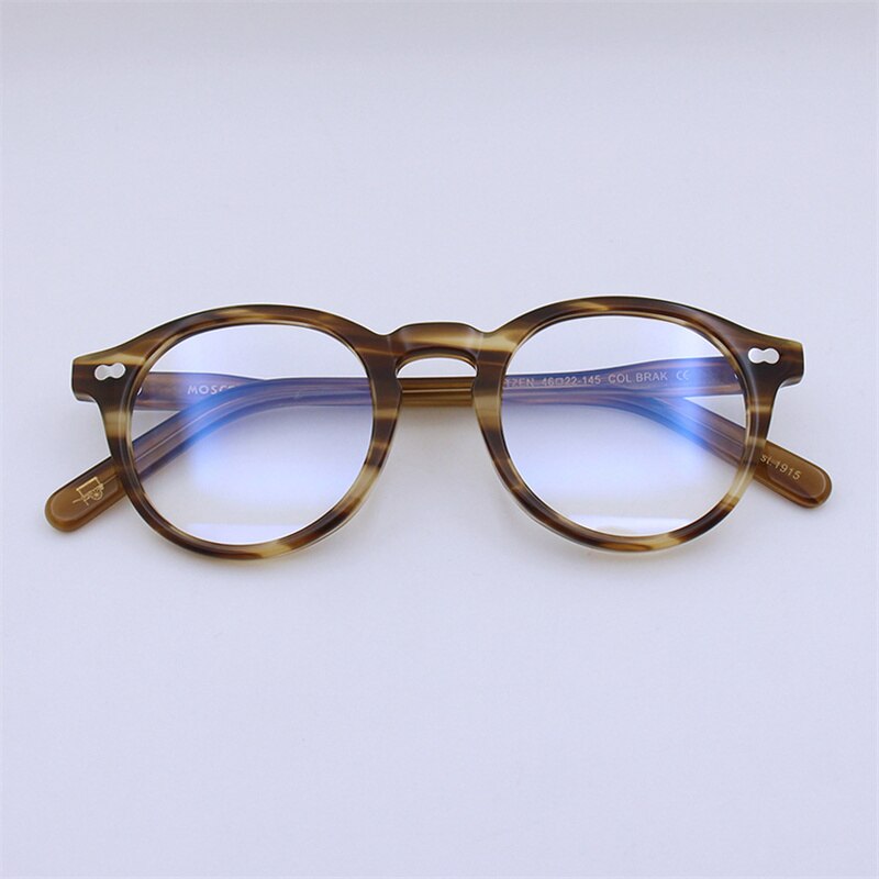 TOP Grade Japanese Retro Anti Blue Round Glasses MILTZEN Myopia Men Frame and Women Eyeglasses Prescription Eyewear