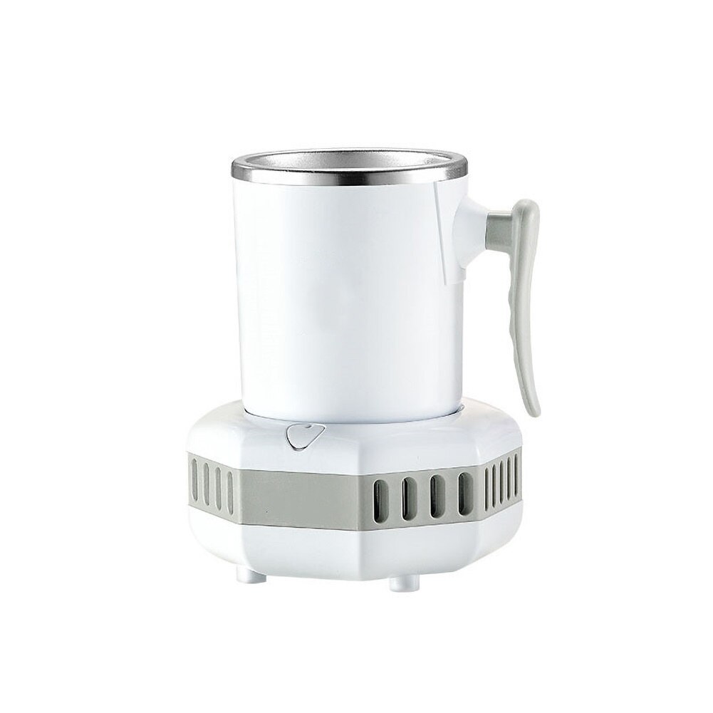 110V Home Office Smart Semiconductor Refrigeration Drink Fast Cooling Cup Cooler The switch is sensitive and easy to operate,: white
