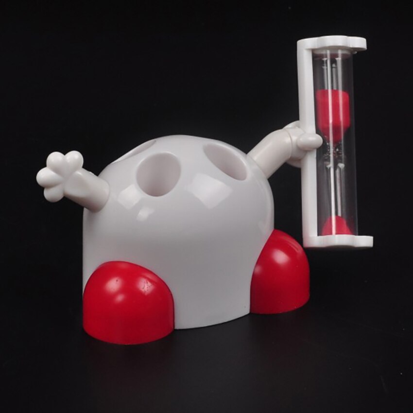 Teeth Brushing Countdown 3 Minutes Timer Sand Watch Clock Timing Sandglass Plastic Toothbrush Holder Hourglass Decoration