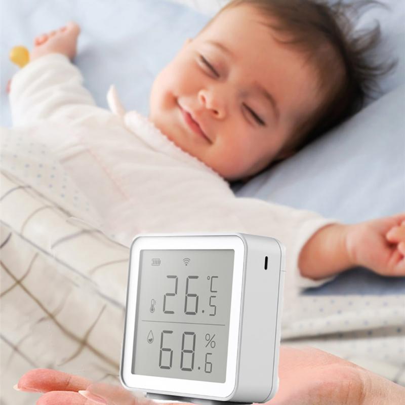 WIFI Temperature And Humidity Sensor Smart Home Indoor Intelligent Linkage Temperature And Humidity Abnormal Sensor for Alexa