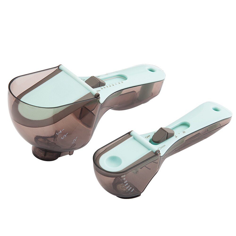 Double Head Measuring Spoon Stainless Steel Magnetic Measurement Teaspoon Kitchen Accessories Ingredients Measuring Spoon: Light Grey