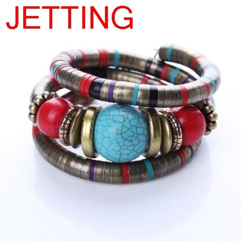 Vintage Nepal Retro Lava Stenen Polsband Armbanden Boho Verklaring Armband Ketting