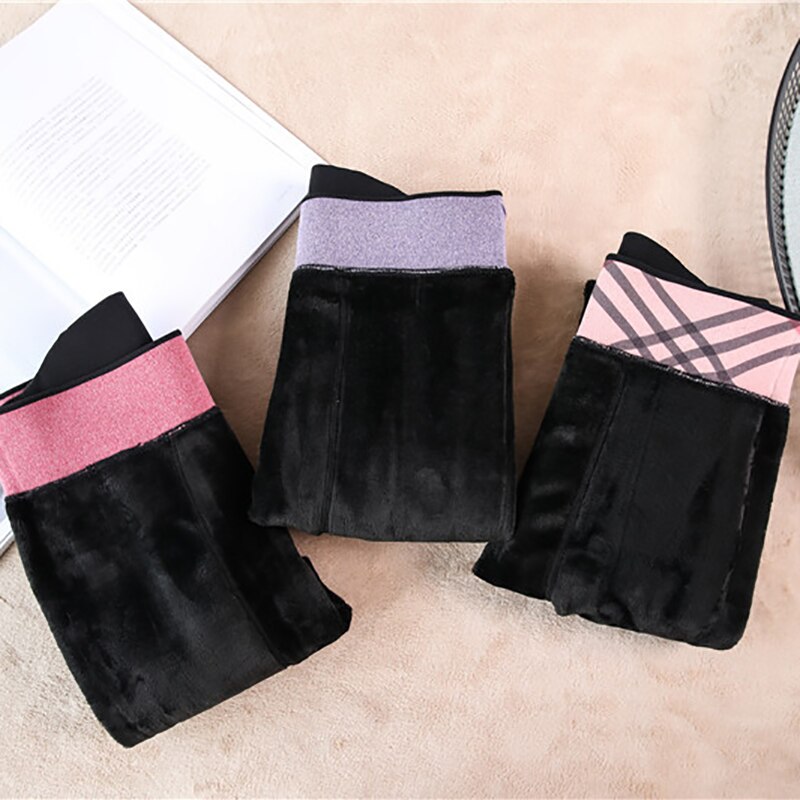 Autumn and Winter High Waist Warm Plus Fat Plus Size Pantyhose Thickened Bottoming Socks Women Plus Velvet Seamless Foot Pants