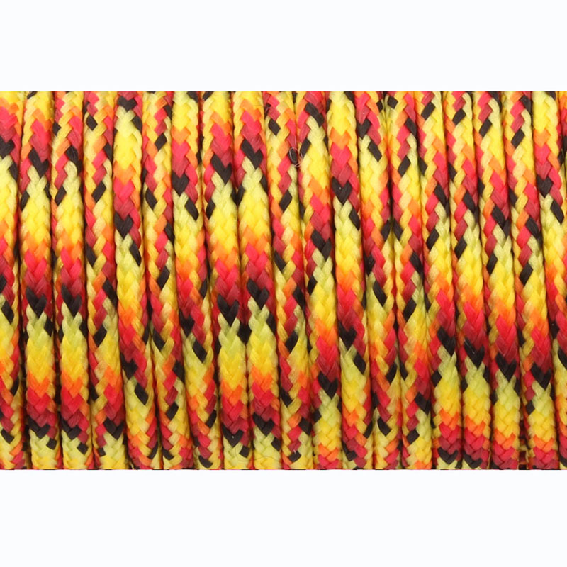 Camping Himmel Paracord 2mm 3 Strang paracord Ader draussen Camping Seil Fallschirm-schnur Schlüsselband Zelt Multifunktions Corda: rot camo / 50Meter