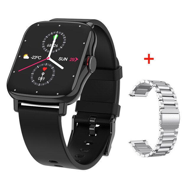 Bluetooth Anruf Smartwatch GTS 2 Männer Frauen Full Touch Fitness Tracker Waterpoof Blutdruck Sport Smart Uhr für Xiaomi: add silver metal