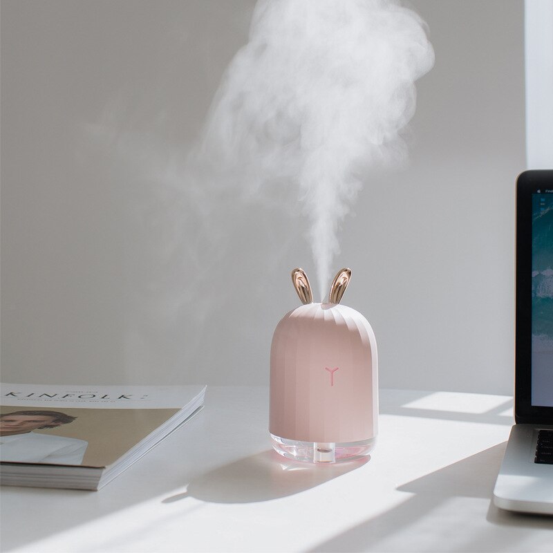 220ml usb ultrasone luchtbevochtiger schattige herten aroma etherische olie diffuser led nachtlampje mistmaker vernevelaar voor thuis auto kantoor