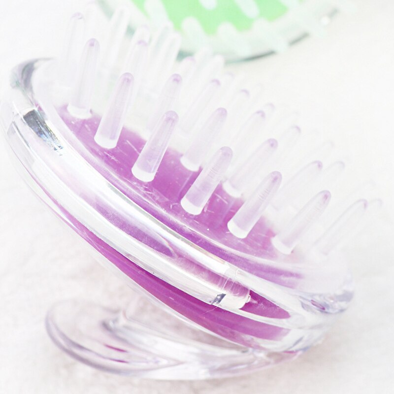 Roman Baby Haar Kamm 1Pcs Kopfhaut Massage Pinsel Kunststoff Transparent Nicht-slip Shampoo Kamm Kreative Kratzen Massage Spa liefert