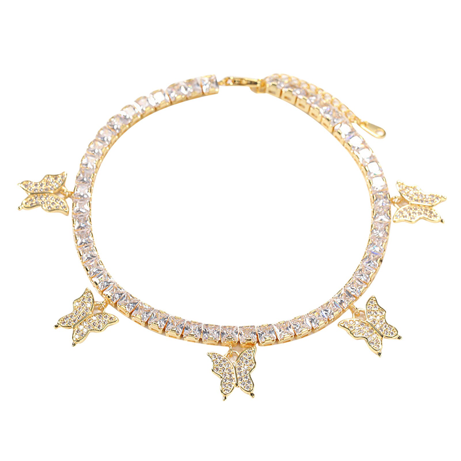 Crystal Enkelband Voor Vrouwen Foot Sieraden Zomer Strand Barefoot Armband Enkel Op Been Strap Bohemian Sieraden Accessoires L5: A