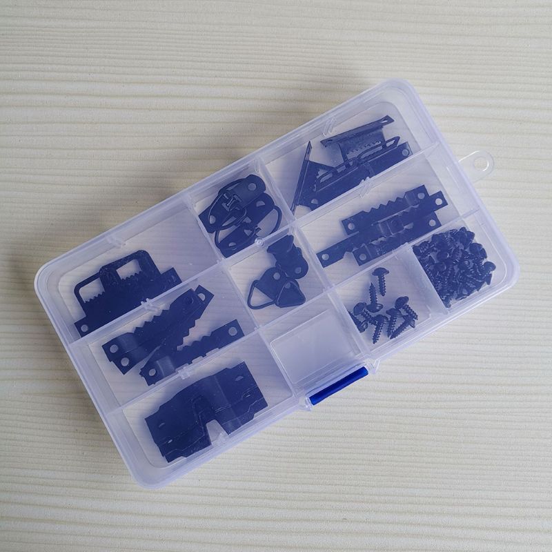 76Pcs/set Photo Picture Frame Hanging Kit Heavy Duty Serrated Hanger Hardware For Wall Mounting