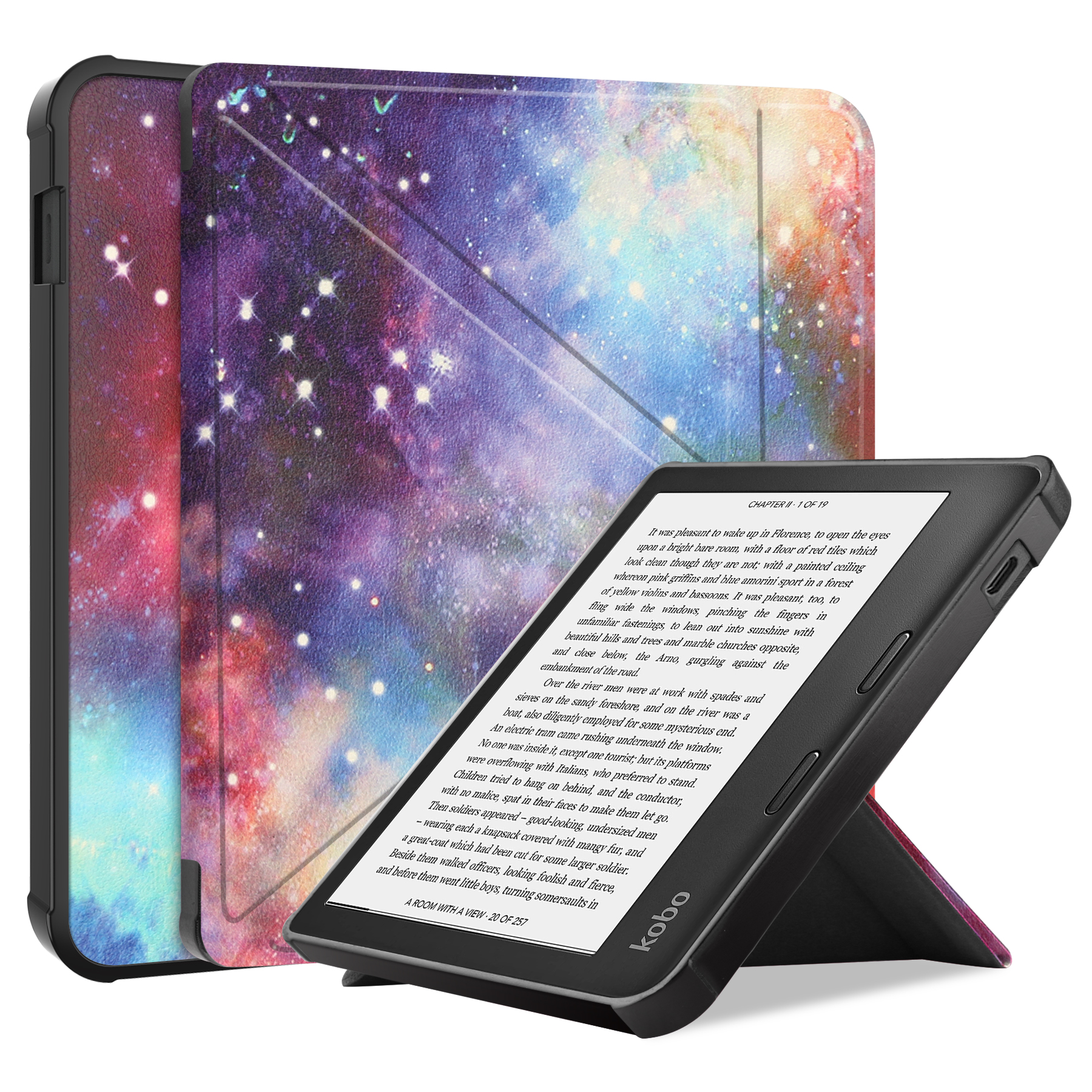 Slim Ultra Magnetic Stand Hard Back Shell Protective Smart Cover Case For All Kobo Libra 2 eReader Kids Transformers: 5