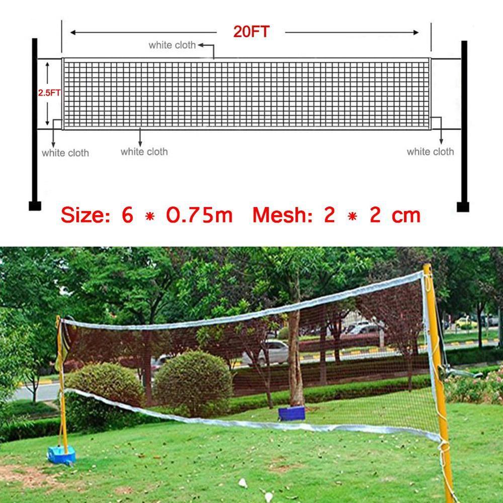 Sport Training Standard Badminton Net Outdoor Tennis Net Mesh Volleyball Net Exercise Beach Garden