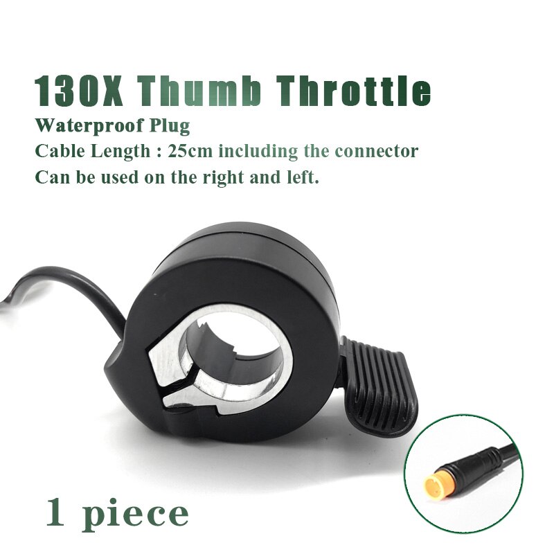 Kaihua thumb throttle elektrisk scooter cykel 130x thumb throttle ebike 3 pin vandtæt stik: Wp 130x