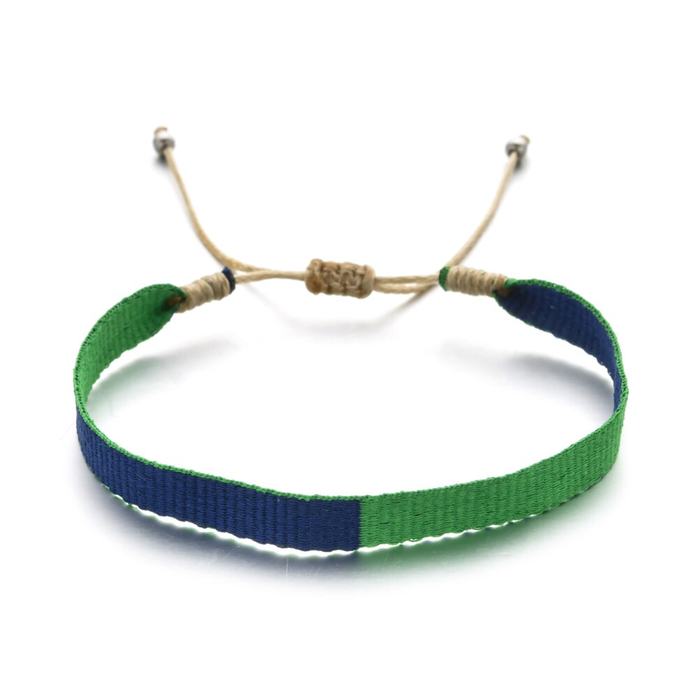 ZMZY Boho Regenbogen Armbänder für Frauen Wayuu Bunte Glück Einstellbare Paar Armbinde: QQ200