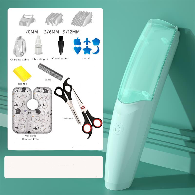 WEIDZ USB Rechargeable électrique tondeuse à cheveux pour enfants adultes silencieux automatique cheveux aspiration salle de bain tondeuse IPX7 étanche: Orange