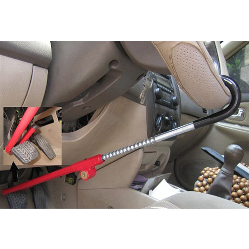 Encell  ts20 universal bil foldning ratlås rød rustfrit stål legering bil parkering sikkerhed styling tilbehør